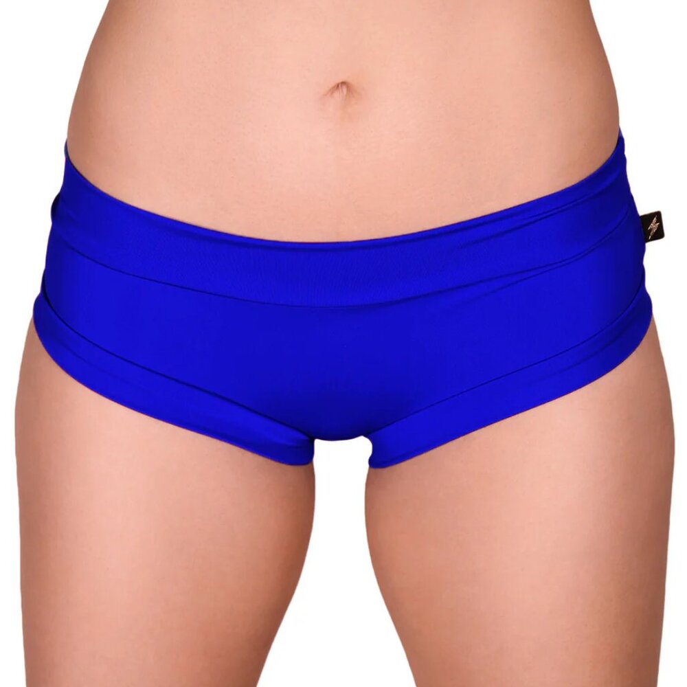 Cleo the Hurricane Essential Hot Pants Majesty Blue Size Small NWT